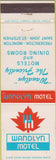 Matchbook Cover - Wanderly Motel Saint John ST Stephn