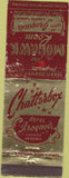 Matchbook Cover - Chatterbox Hotel Iroquois London ON WORN