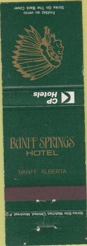 Matchbook Cover - Banff Springs Hotel Alberta
