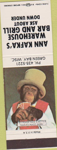 Matchbook Cover - Ann Kafka's Bar Grill Green Bay WI