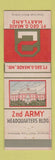 Matchbook Cover - 2nd Army HQ Building Fort Geo Meade MD