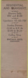 Matchbook Cover - Whiman Hotel Jamaica Kew Gardens WEAR