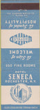 Matchbook Cover - Hotel Seneca Rochester NY