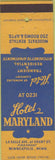 Matchbook Cover - Hotel Maryland Minneapolis MN