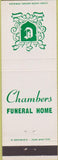 Matchbook Cover - Chambers Funeral Home Cleveland OH