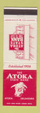 Matchbook Cover - Atoka State Bank OK