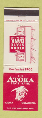 Matchbook Cover - Atoka State Bank OK