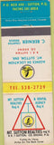 Matchbook Cover - MT Hutton Realty Brome PQ Sutton
