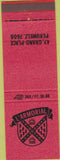 Matchbook Cover - L'Armorial Peruwelz Belgium