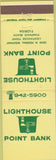 Matchbook Cover - Lighthouse Point Bank Pompano Beach FL