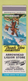 Matchbook Cover - Arrowhead Liquor Store Hibbing MN SAMPLE