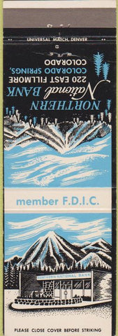 Matchbook Cover - Northern National Bank Colorado Springs CO