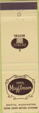 Matchbook Cover - Hotel Mayflower Seattle WA