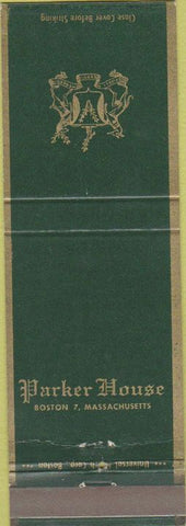 Matchbook Cover - Parker House Hotel Boston MA