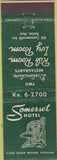 Matchbook Cover - Somerset Hotel Boston MA