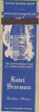 Matchbook Cover - Hotel Braemore Boston MA