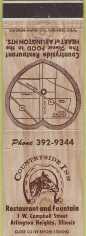 Matchbook Cover - Countryside Inn Arlington Heights IL