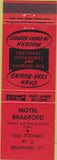 Matchbook Cover - Motel Bradford VT