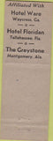 Matchbook Cover - Hotel Colquitt Moultrie GA