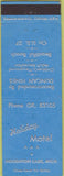 Matchbook Cover - Holiday Motel Houghton Lake MI
