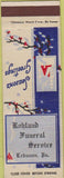Matchbook Cover - Rohland Funeral Service Lebanon PA