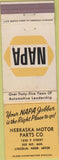 Matchbook Cover - NAPA Auto parts Lincoln NE