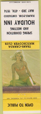 Matchbook Cover - Holiday Inn Hamilton ON 1974 pinup