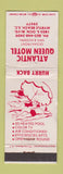 Matchbook Cover - Atlantic Queen Motel Myrtle Beach SC girlie WORN