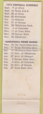 Matchbook Cover - First National Bank Lincoln NE 1972 schedule