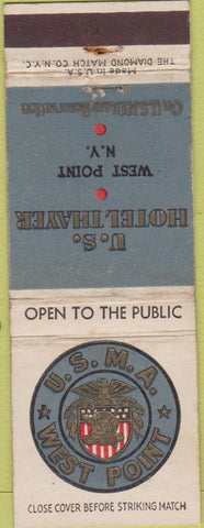Matchbook Cover - US Hotel Thayer West Pint NY