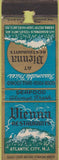 Matchbook Cover - Vienna Restaurants Atlantic City NJ WORN