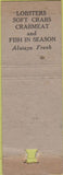 Matchbook Cover - Vienna Restaurants Atlantic City NJ WORN