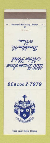 Matchbook Cover - 1200 Beacon Street Motor Hotel Brookline MA