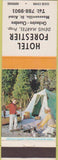 Matchbook Cover - Hotel Forestier Massueville St Aime