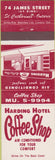 Matchbook Cover - Harding Hotel Coffee Shop ST Catharines ON
