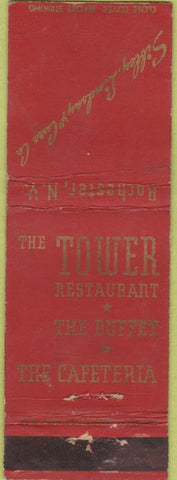 Matchbook Cover - The Tower Restaurant Rochester NY