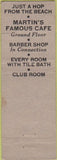 Matchbook Cover - Hotel Broadlind Long Beach CA POOR