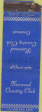 Matchbook Cover - Kenwood Country Club Cincinnati OH POOR