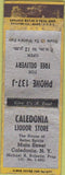 Matchbook Cover - Caledonia Liquor Store NY Advance WORN