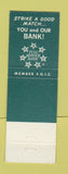 Matchbook Cover - 1st National Bank Scottsboro AL Woodville Pisgah