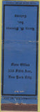 Matchbook Cover - Harry Stevens Caterer New York City