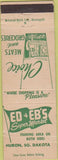 Matchbook Cover - Ed  and  Eb's Super Market Huron SD
