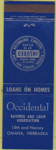 Matchbook Cover - Occidental Savings Omaha NE