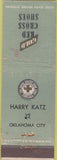 Matchbook Cover - Red Cross Shoes Oklahoma City OK