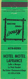 Matchbook Cover - Hotel Motel Lafrance St Felicien