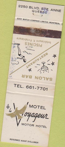 Matchbook Cover - Motel Voyageur Quebec  WEAR