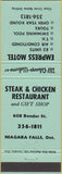Matchbook Cover - Empress Motel Niagara Falls