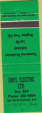 Matchbook Cover - Don's Electric 100 Mile House BC