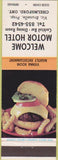 Matchbook Cover - Welcome Motor Hotel Chelmsford ON