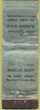 Matchbook Cover - Imperial Restaurant Utica NY Safety First WORN